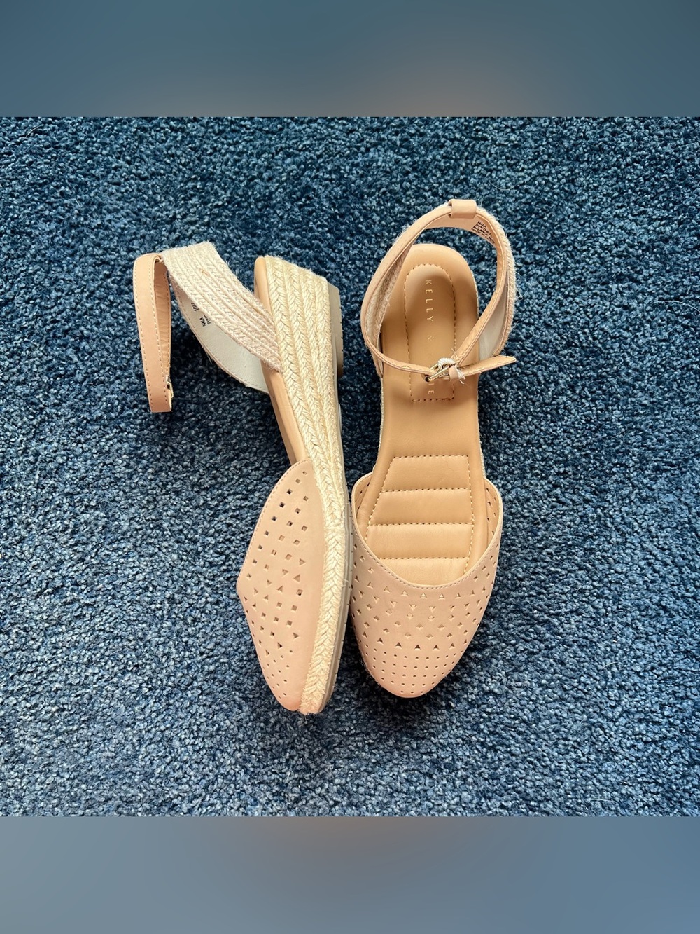 10 Kelly & Katie Tan Espadrille Wedge Heel